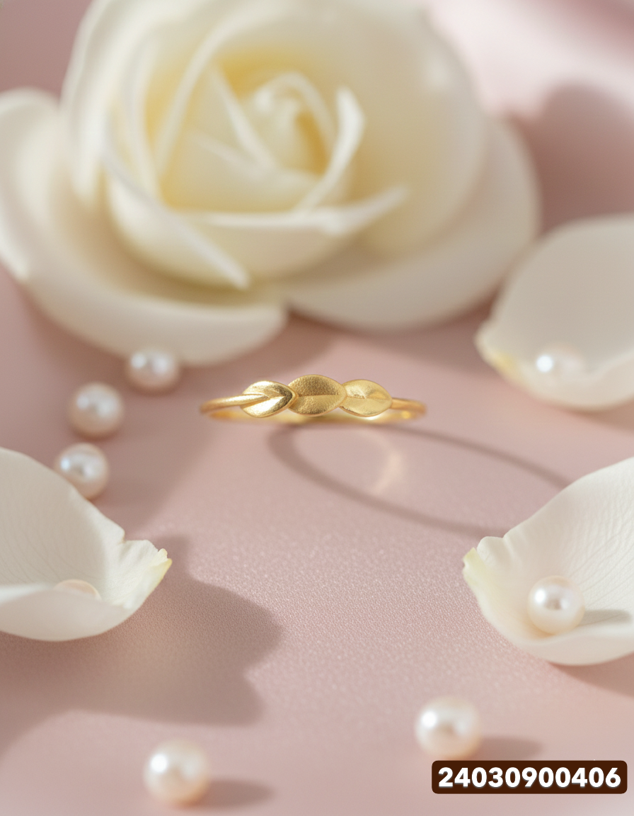 Ladies Gold Ring - 1.18 Gm