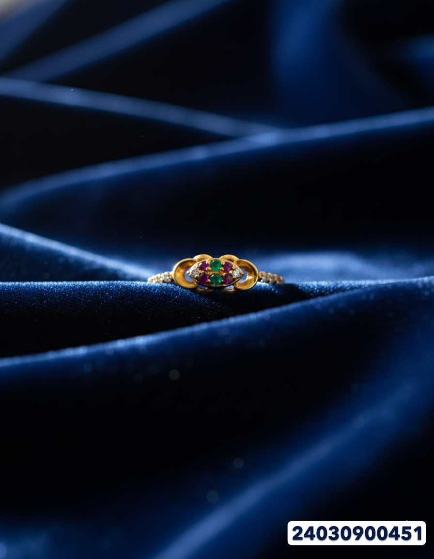 Ladies Gold Ring - 1.27 Gm