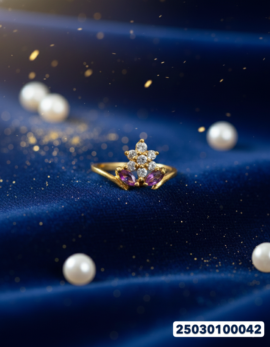 Ladies Gold Ring - 1.37 Gm