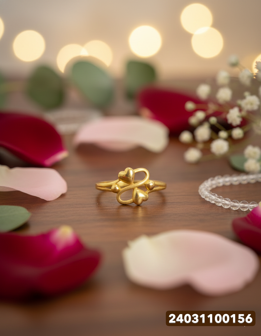 Ladies Gold Ring - 1.76 Gm