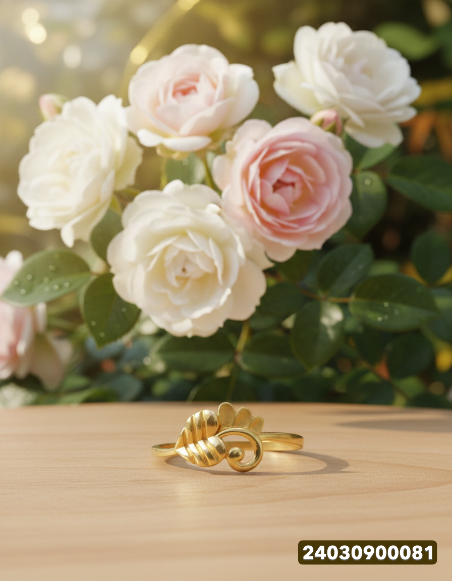 Ladies Gold Ring - 1.95 Gm