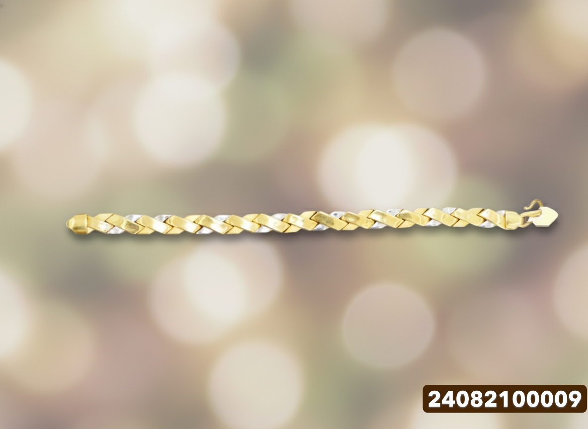 Mens Gold Bracelet - 23.45 Gm