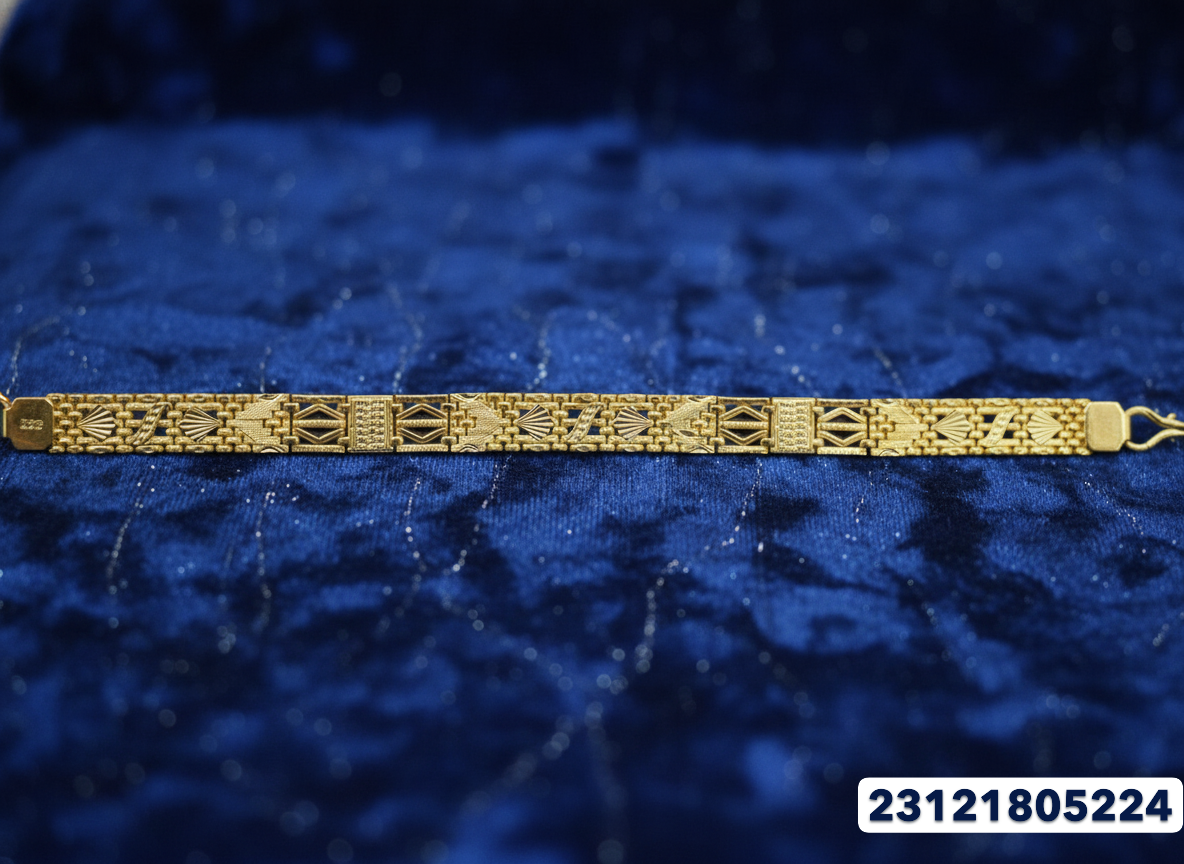 Mens Gold Bracelet - 23.67 Gm