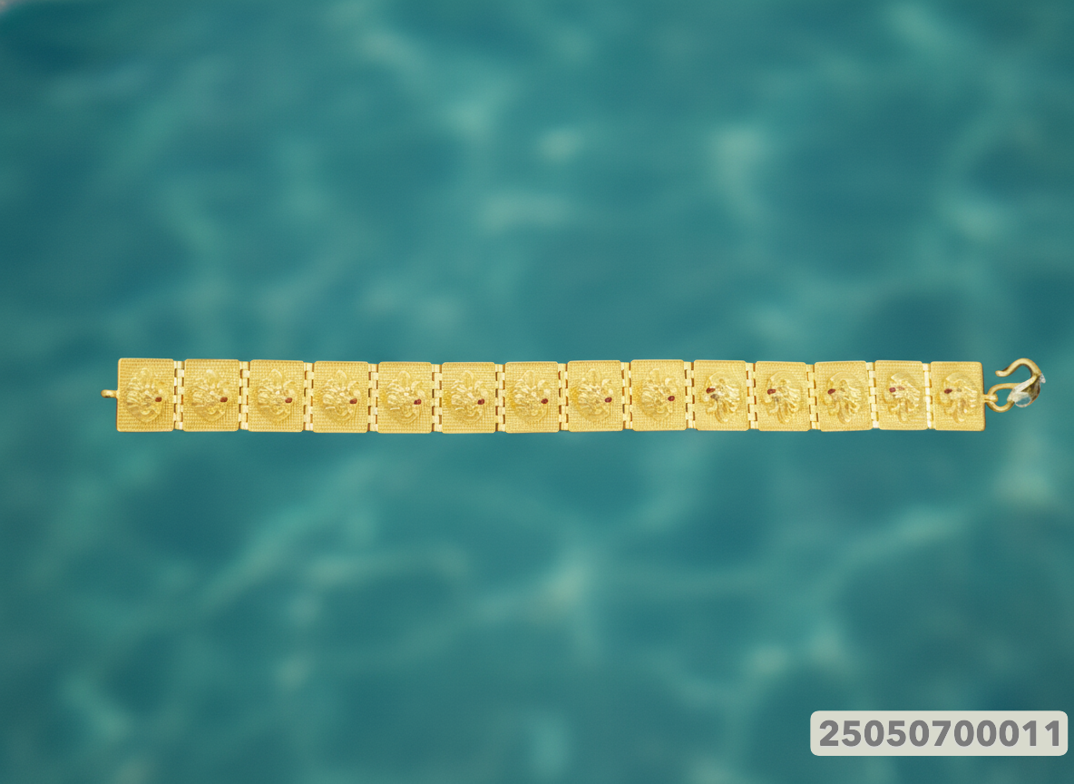 Mens Gold Bracelet - 30.31 Gm