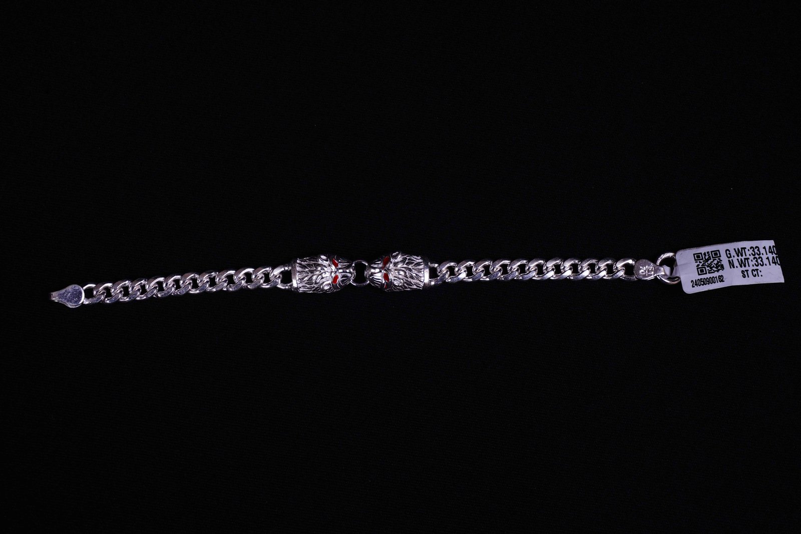 Silver Male Bracelet - Raj01617