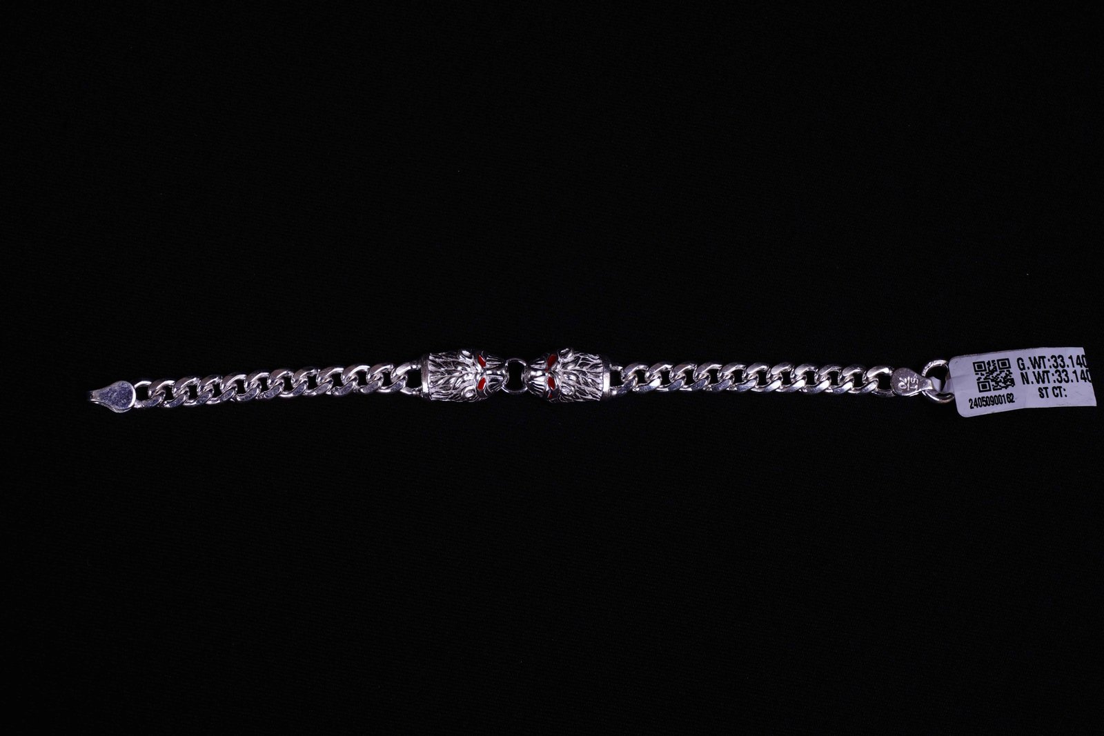 Silver Male Bracelet - Raj01618