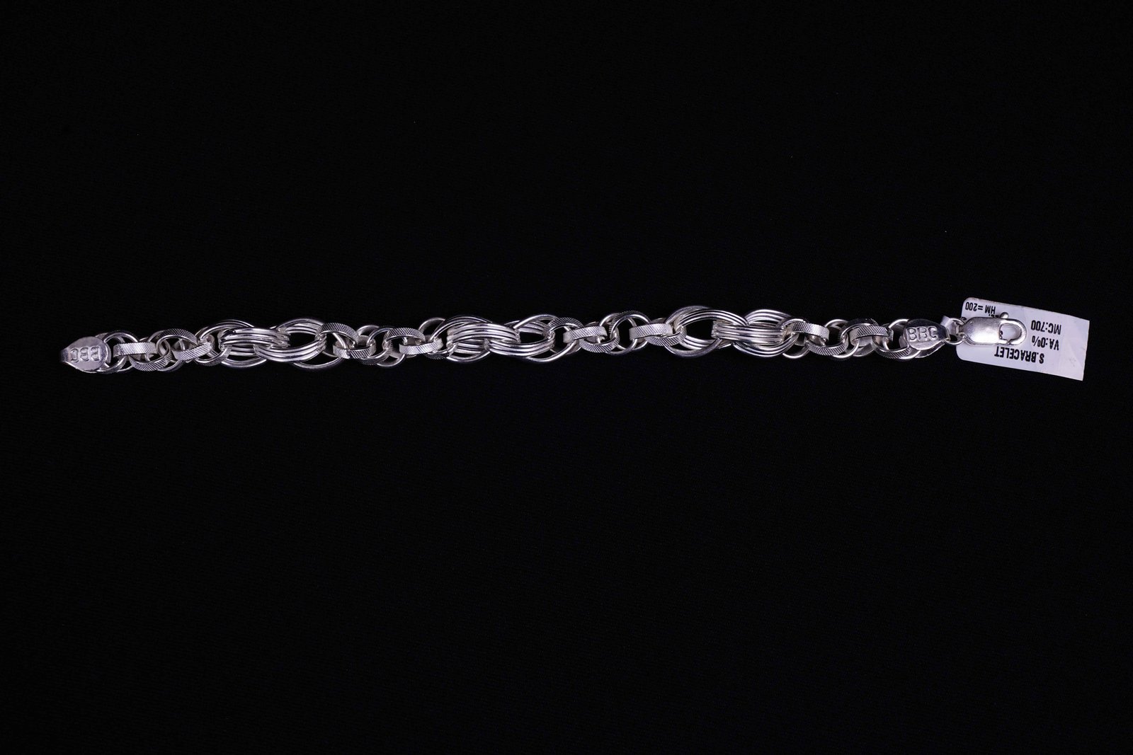 Silver Male Bracelet - Raj01621