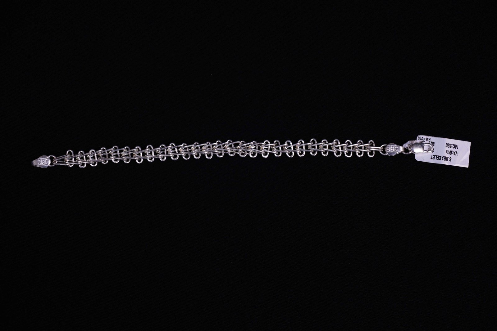 Silver Male Bracelet - Raj01623